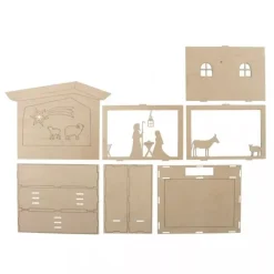 Discount Kit 3D de Madera Pesebre Maderas|Navidad
