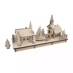 Hot Kit 3D de Madera Pueblo Alpino Maderas|Navidad