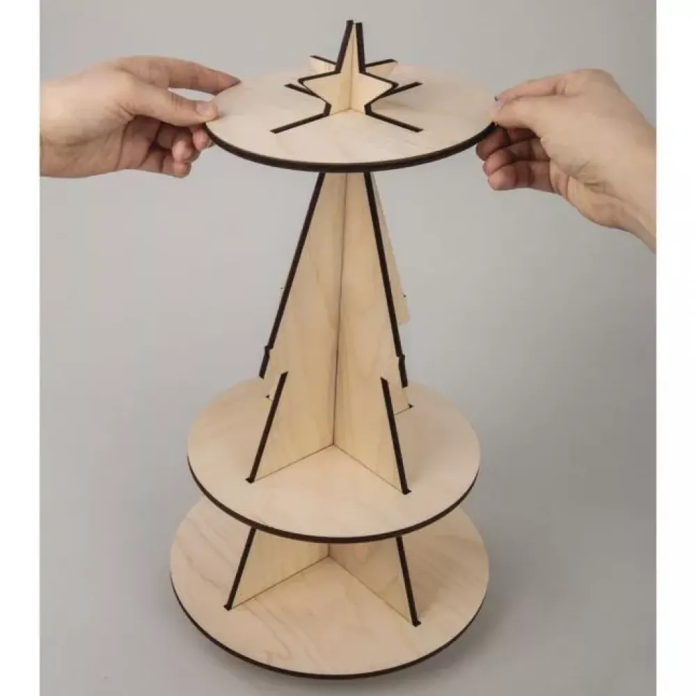 Hot Kit 3D de Madera Árbol de Navidad Maderas|Navidad