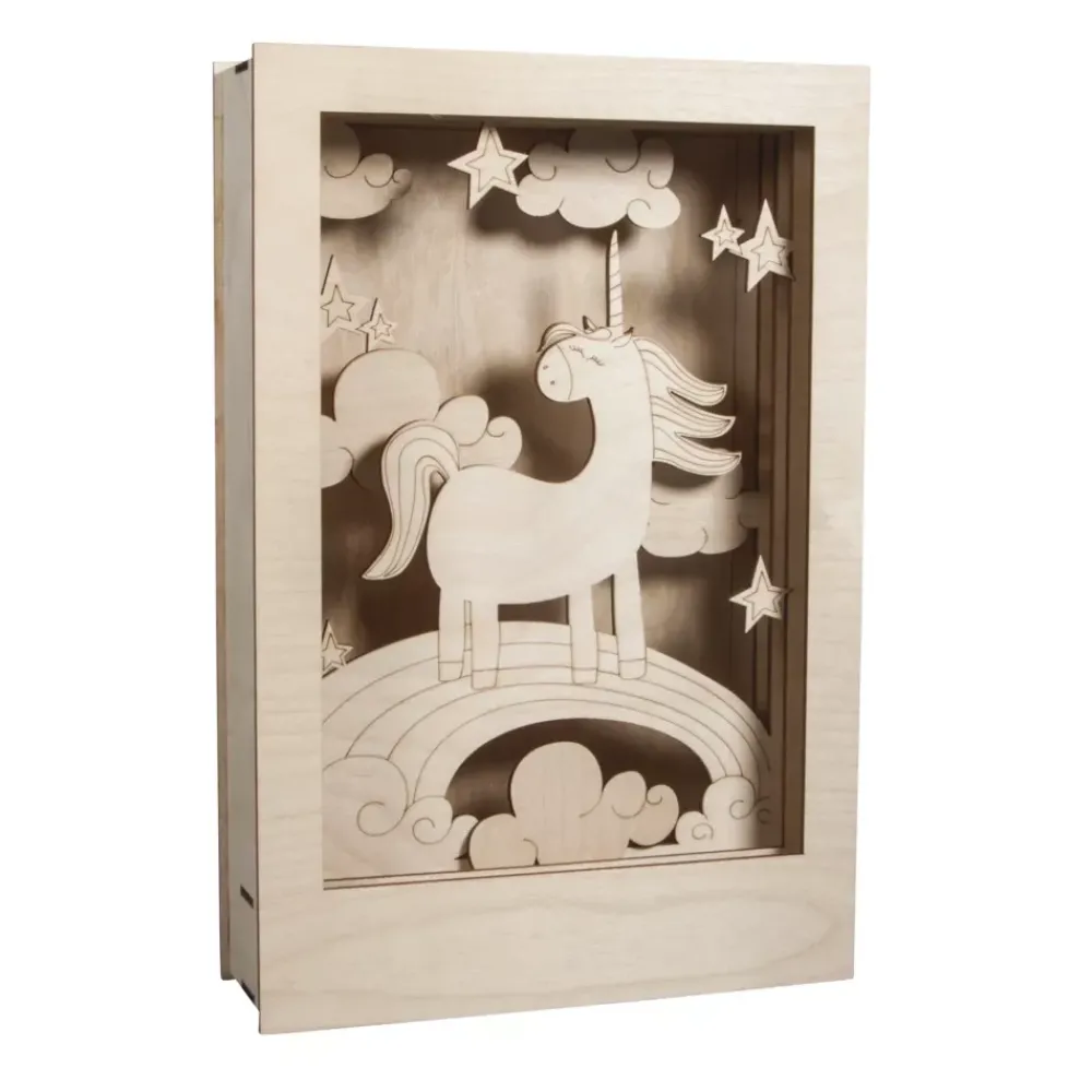 Kit 3D de madera Unicornio Maderas
