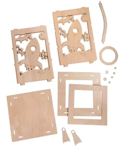 Best Kit 3D Farolillo Madera Cohete Maderas|Organización