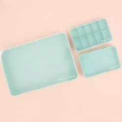 Outlet Kit de 3 Cajas de Organización Turquesas Organización