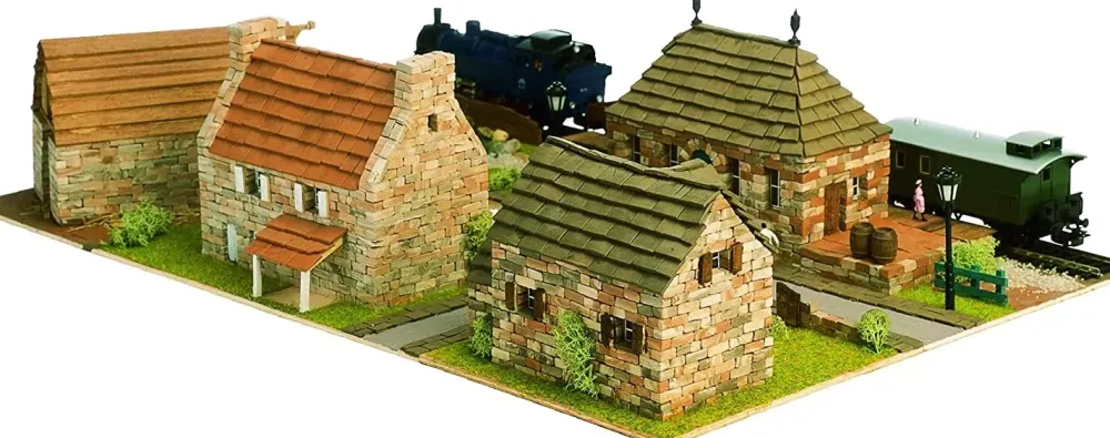 Online Kit de construcción Pueblo y estación de tren Maquetas Y Modelismo