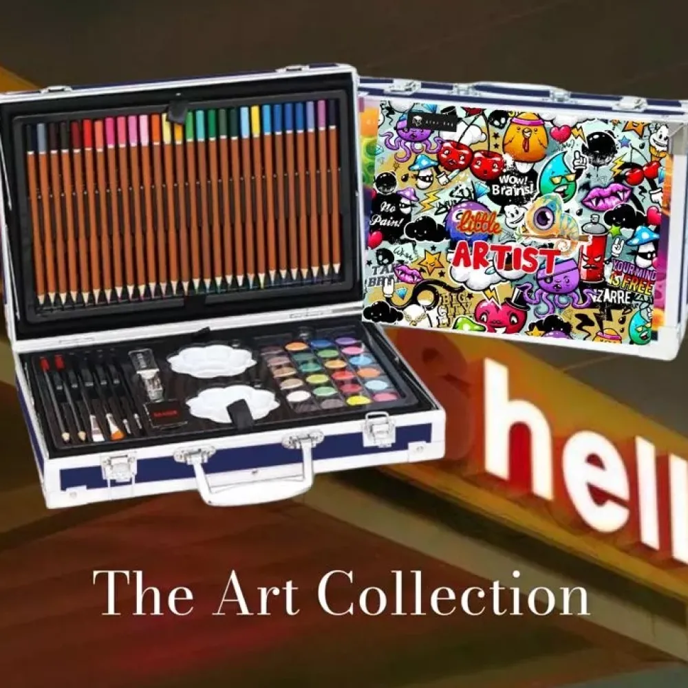 Hot Kit de Dibujo 145 Piezas Gama Little Artist Grafitti Niños Niños Y Regalos