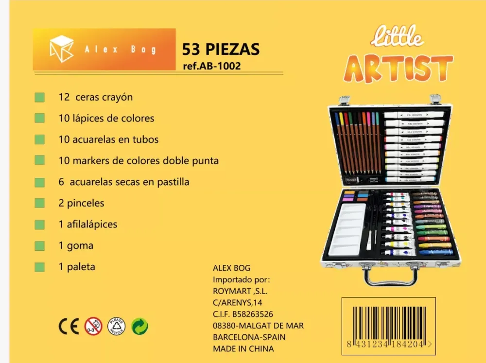 Sale Kit de Dibujo 53 Piezas Gama Little Artist Houses Niños Niños Y Regalos