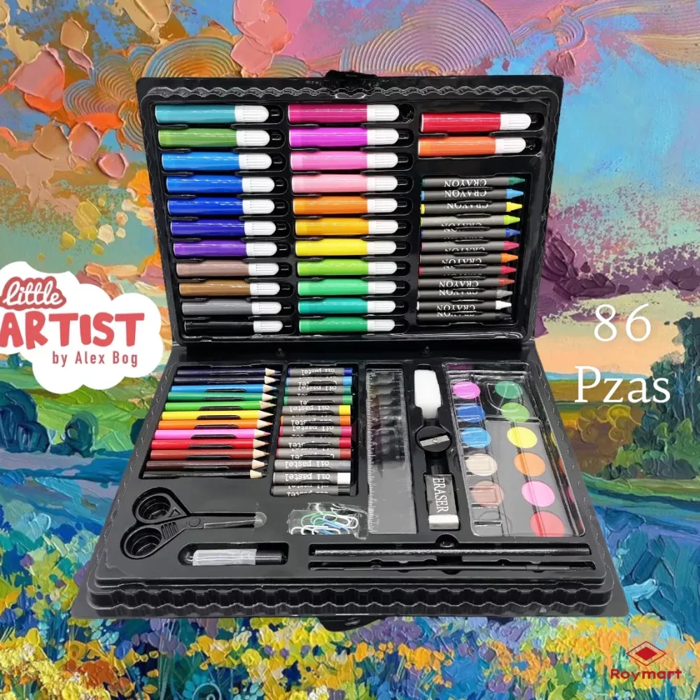 Discount Kit de Dibujo 86 Piezas Gama Little Artist Plastic Box Niños Niños Y Regalos