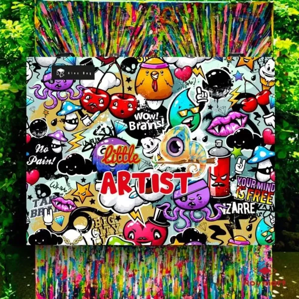 Sale Kit de Dibujo 53 Piezas Gama Little Artist Grafitti Niños Niños Y Regalos