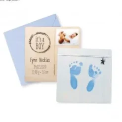 Outlet Kit de Impresión Huella Bebé Azul Niños Niños Y Regalos