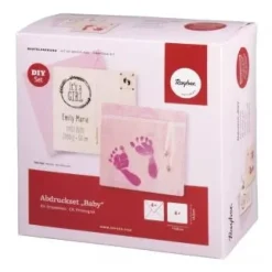 Best Kit de Impresión Huella Bebé Rosa Niños Niños Y Regalos