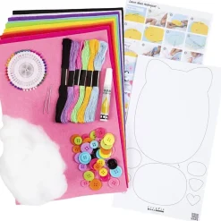 Best Kit de manualidades Costura Niños Niños Y Regalos|Telas, Sedas Y Fieltro