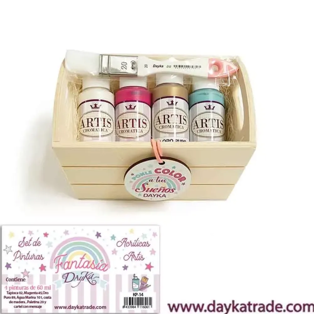 Online Kit de Pinturas Acrílicas Fantasía Artis Dayka Pinturas Acrílicas