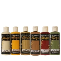 Hot Kit de Pinturas Acrílicas Allegro Romantic Golden Harmony Pinturas Acrílicas
