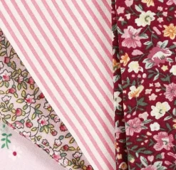 Best Kit de Telas Para Patchwork Tonos Rosas Telas, Sedas Y Fieltro