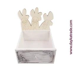 Kit DIY Cajón Blanco y Silueta de Gallinas Dayka Organización