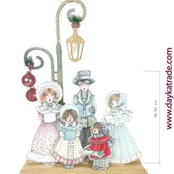 Clearance Kit DIY Cantores y Farola + Tela Prediseñada Dayka Navidad