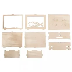 New Kit Hucha de Madera 3D Peces Maderas