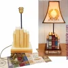 Kit Lámpara Libros con Cajón + Tela Prediseñada Dayka Lámparas