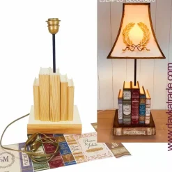 Kit Lámpara Libros con Cajón + Tela Prediseñada Dayka Lámparas