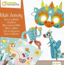 Hot Kit Multi Actividad Todo en Purpurina Décopatch Niños Niños Y Regalos|Cartón Y Papel Maché