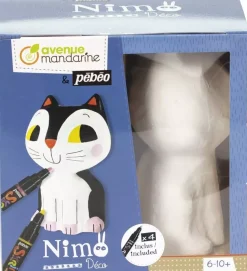 Hot Kit Papel Maché Victor the Cat + 4 Rotuladores Niños Niños Y Regalos|Cartón Y Papel Maché
