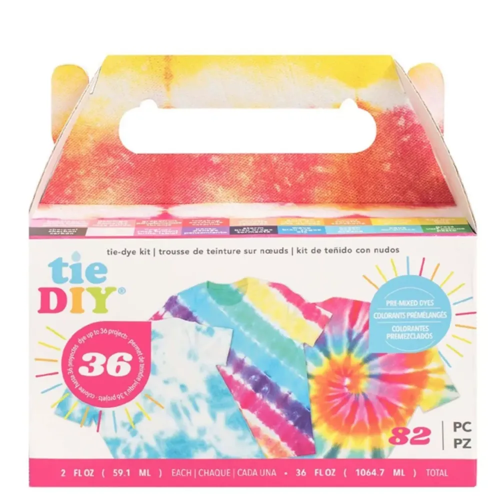 Discount Kit para Tie Dye 82pc Pinturas Para Tela Y Seda