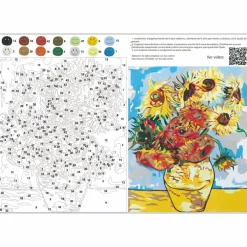 Kit Pinta por números Girasoles de Van Gogh Arenas