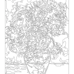 Kit Pinta por números Girasoles de Van Gogh Arenas