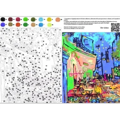 Clearance Kit Pinta por números Terraza de café por la noche de Van Gogh Arenas