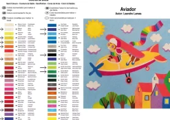 Hot Kit Pintar con Arenas de Colores Aviador 38x38cm Arenas