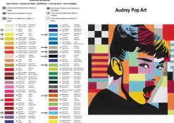 Kit Pintar con Arenas de Colores Audrey Pop Art 38x38cm Arenas
