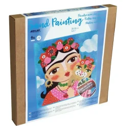 New Kit Pintar con Arenas de Colores Frida Kahlo Flores 38x38cm Arenas