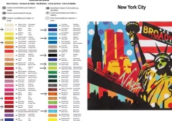 Clearance Kit Pintar con Arenas de Colores Nueva York Pop Art 38x38cm Arenas