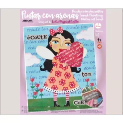 Best Kit Pintar con Arenas de Colores Ecoute Couer 38x46cm Arenas