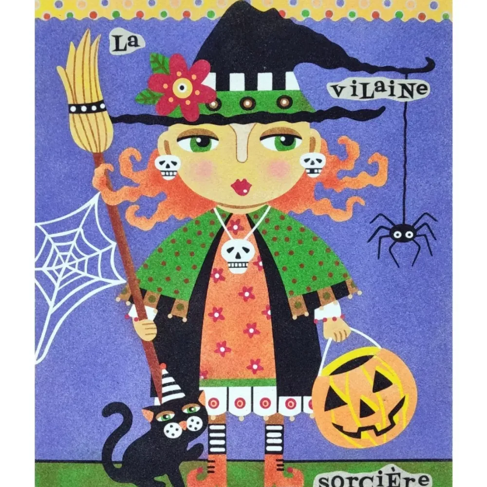 New Kit Pintar con Arenas de Colores La Vilaine Sorciere 38x46cm Arenas
