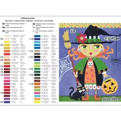 New Kit Pintar con Arenas de Colores La Vilaine Sorciere 38x46cm Arenas