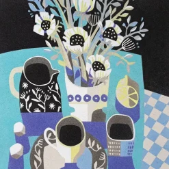 Outlet Kit Pintar con Arenas de Colores Bodegón Naif Azul 38x38cm Arenas