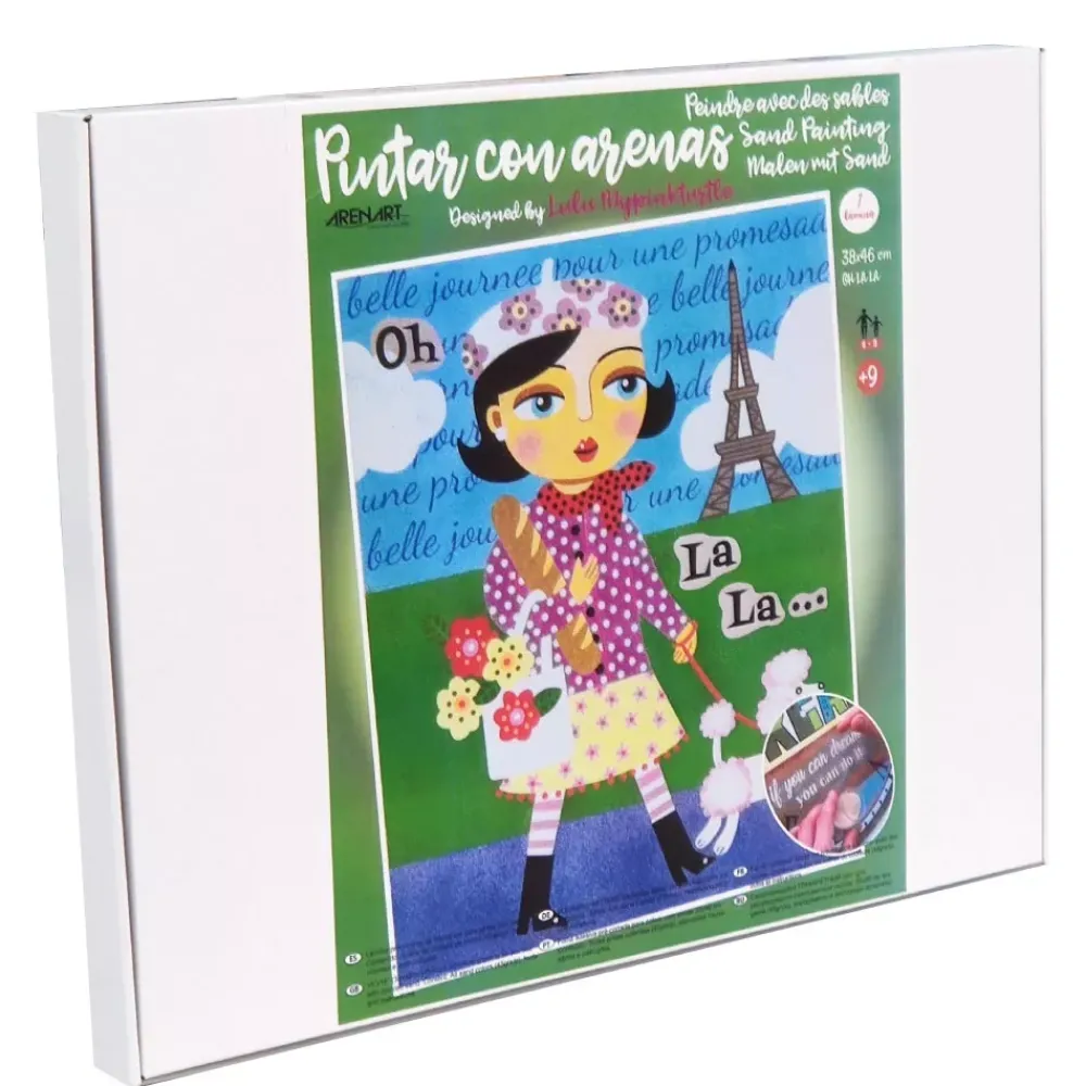 Outlet Kit Pintar con Arenas de Colores Oh La La 38x46cm Arenas