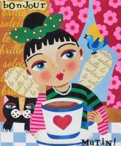 New Kit Pintar con Arenas de Colores Bonjour Matin 38x46cm Arenas