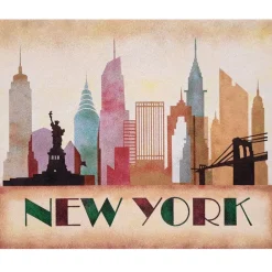 Hot Kit Pintar con Arenas de Colores Nueva York Skyline 38x46cm Arenas
