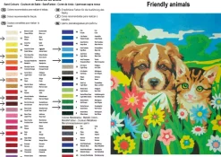 Hot Kit Pintar con Arenas de Colores Perro y Gato 38x46cm Arenas