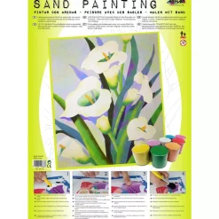 Hot Kit Pintar con Arenas de Colores Lirios 38x46cm Arenas