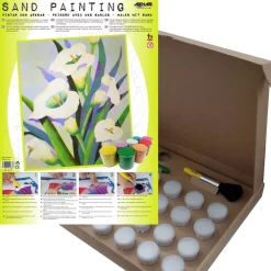 Hot Kit Pintar con Arenas de Colores Lirios 38x46cm Arenas