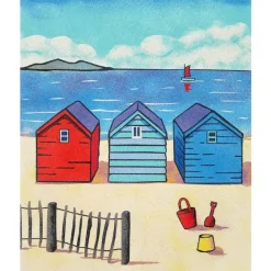 Hot Kit Pintar con Arenas de Colores Casitas Playa 38x46cm Arenas