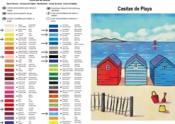 Hot Kit Pintar con Arenas de Colores Casitas Playa 38x46cm Arenas