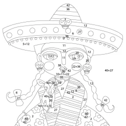 Online Kit Pintar con Arenas de Colores Frida Kahlo Sombrero Mexicano 38x38cm Arenas