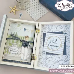 Hot Kit Scrapbooking Caja Libro Comunión Niño Dayka Organización