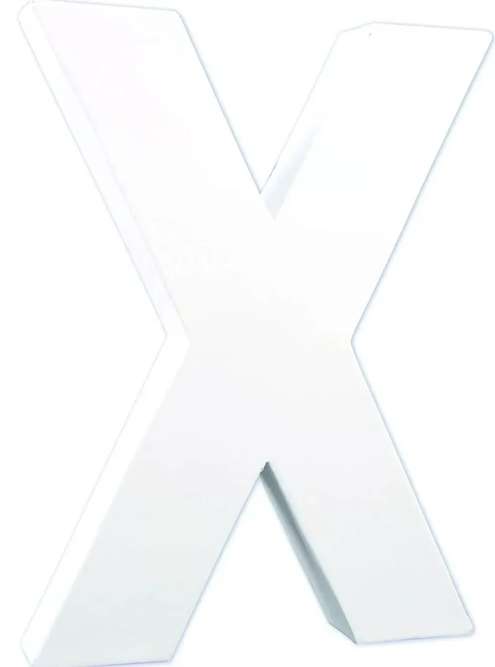 Clearance Letra X de cartón endurecido blanco Cartón Y Papel Maché