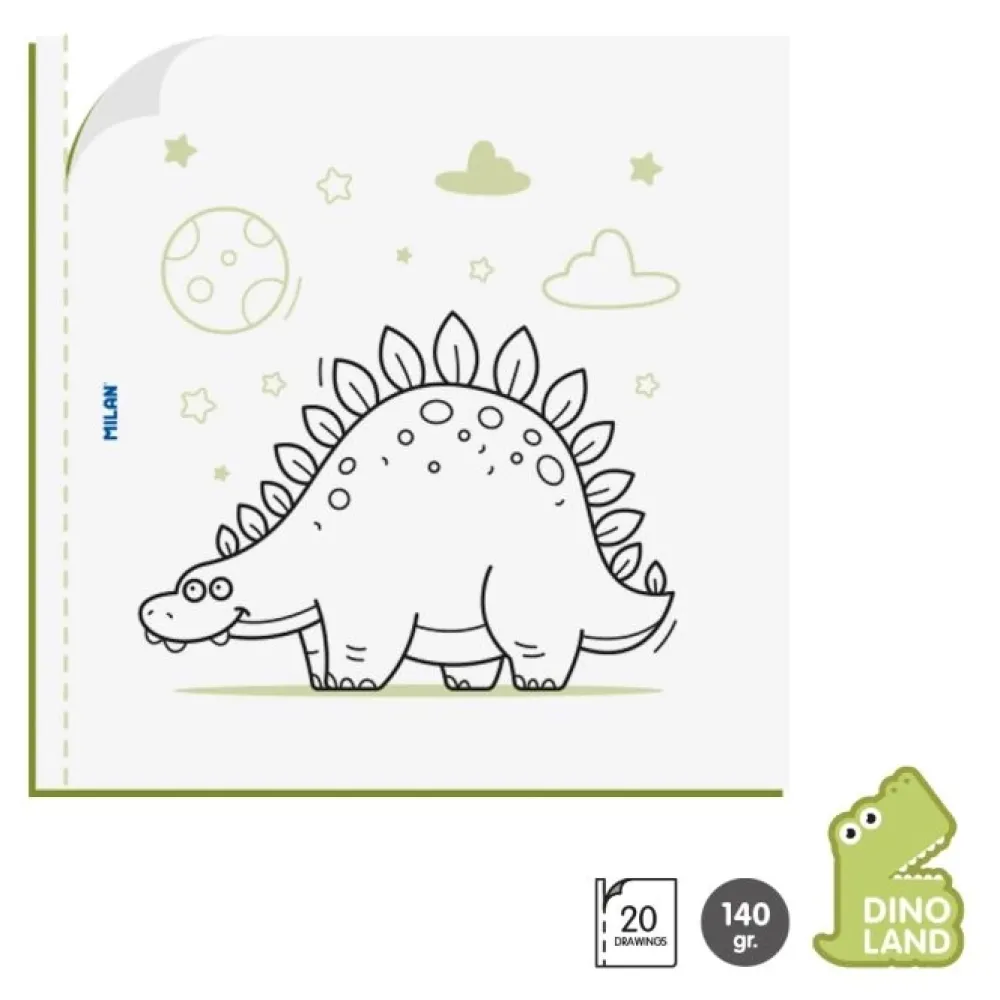 Online Libro para colorear Dino land Colorear