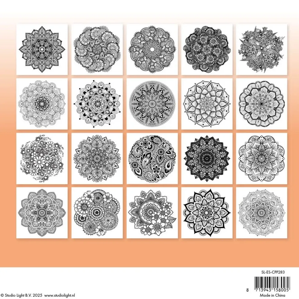 Clearance Libro para colorear Mandala Essentials Collection 20x20cm Colorear