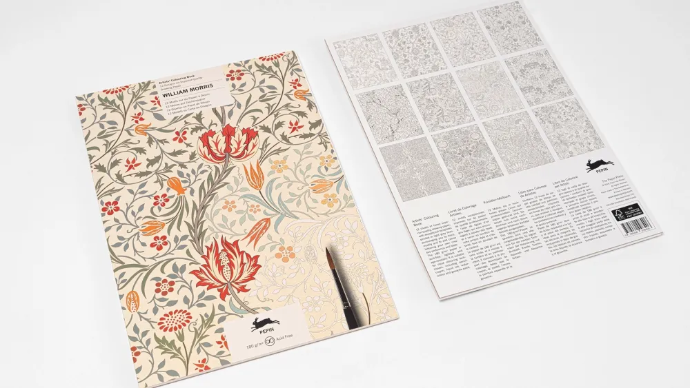 Libro para colorear Red William Morris 24x34cm Colorear